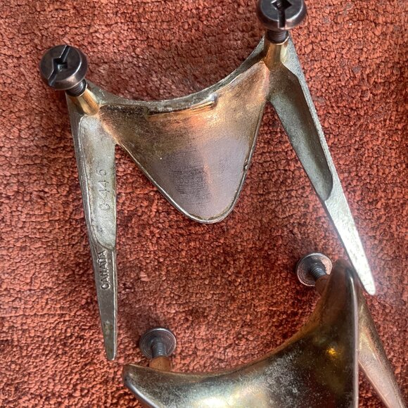 Vintage Mid Century MCM Hardware - Drawer handles Qty 4 - Picture 5 of 5